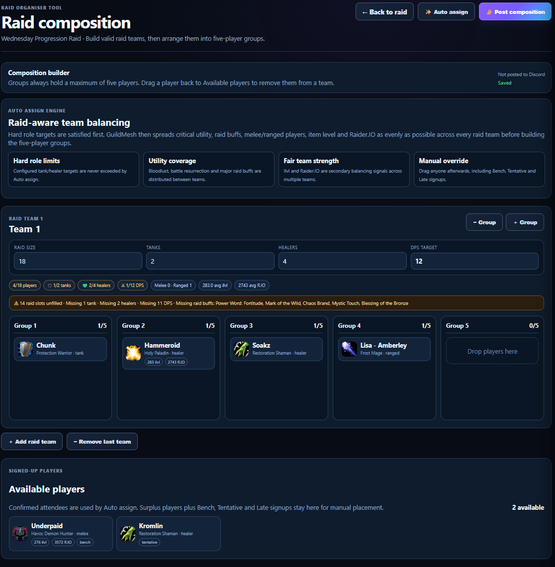 GuildMesh composition tool