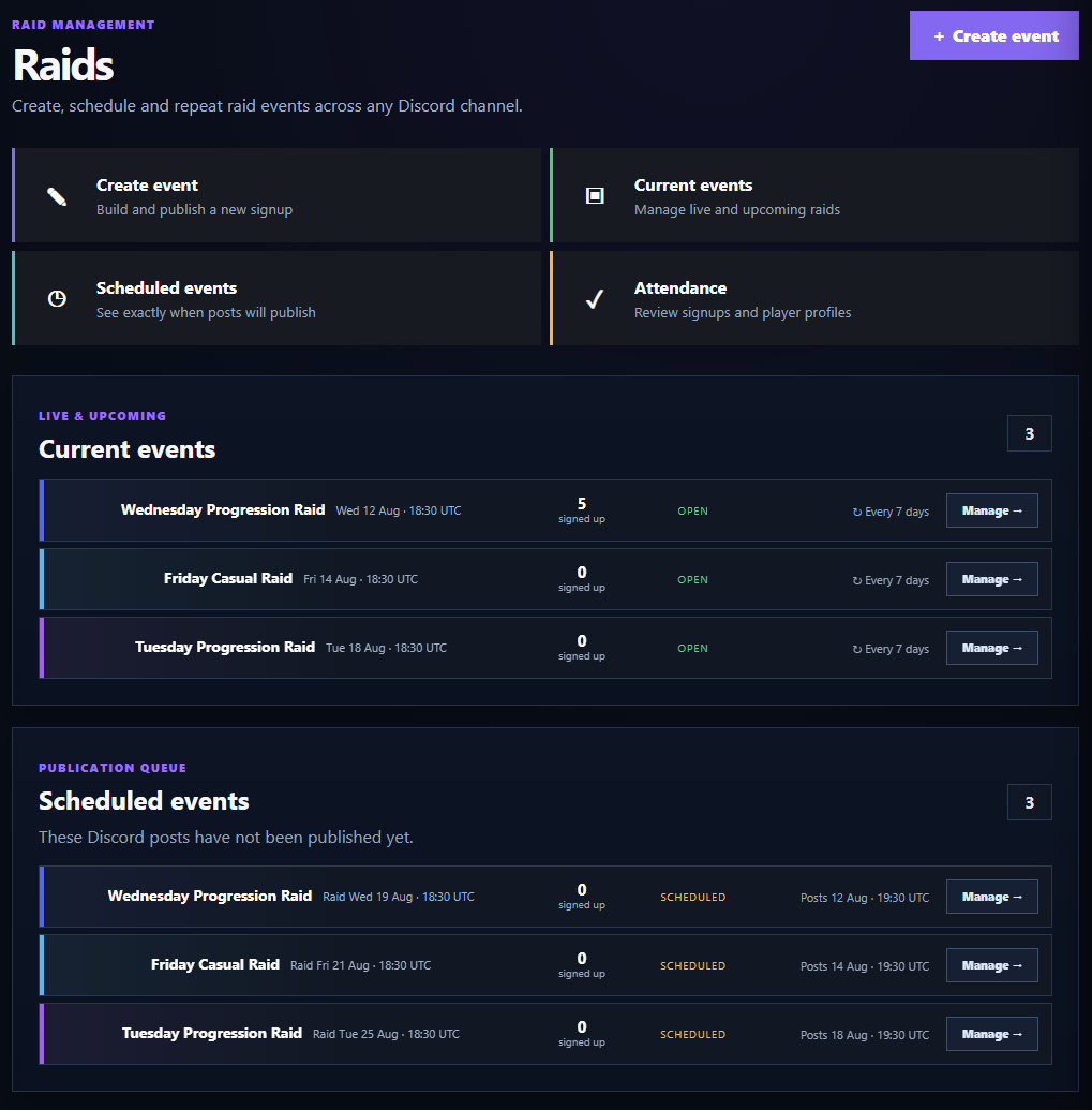 GuildMesh raid portal